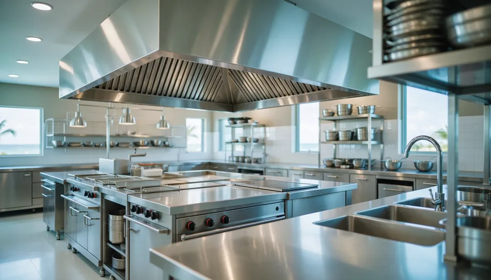 Commercial kitchen exhaust hood