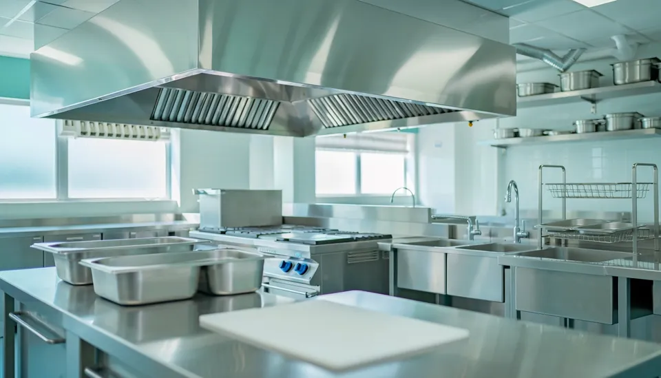 Commercial kitchen exhaust hood in a Tradition, FL restaurant