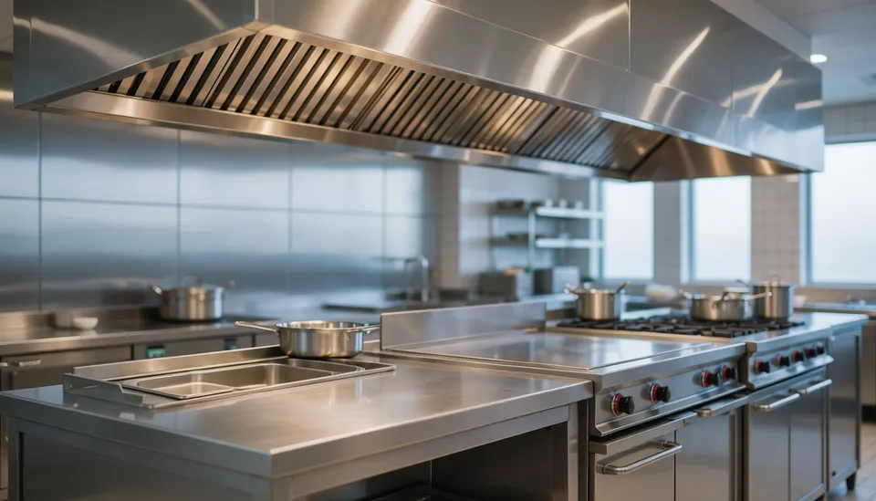 Country club clubhouse kitchen exhaust hood