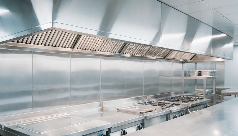 Commercial kitchen exhaust hood